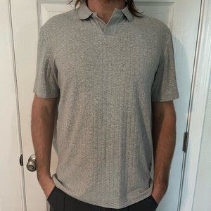 Light gray, polo shirt. Brand new. Size medium tall.